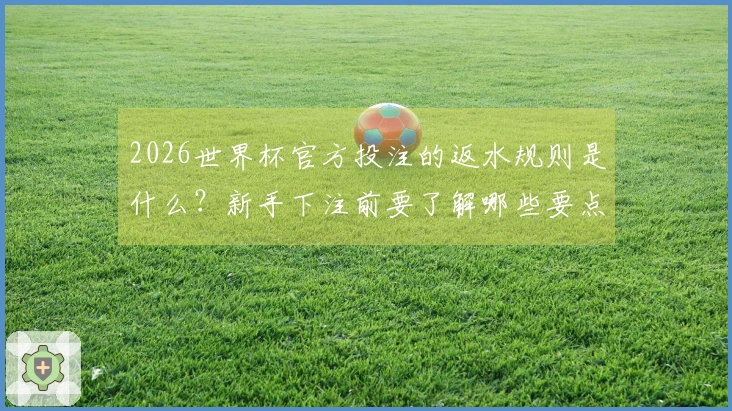 2026世界杯官方投注的返水规则是什么？新手下注前要了解哪些要点？